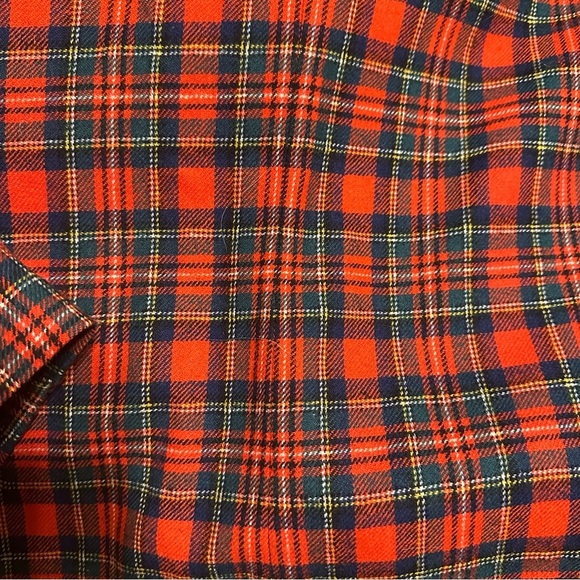 Vintage Pendleton Plaid Tartan Red 100% Virgin Wool Blazer Women’s Sz 18 Plus - Picture 10 of 10